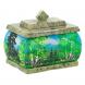 Шкатулка змеевик рисунок Лето 10х7,5х9 см 119957