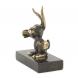 Статуэтка из бронзы и змеевика &amp;quot;Заяц боксер&amp;quot; 116184