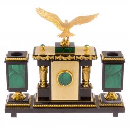 Письменный набор из малахита &amp;quot;Орел&amp;quot;