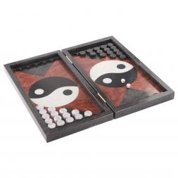 Подарочные нарды "Инь-Янь" из камня