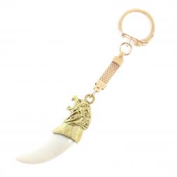 Брелок &amp;quot;Клык волчий зуб&amp;quot; цвет бронза