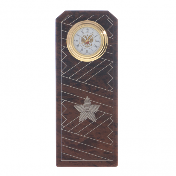 Часы &amp;quot;Погон генерал-майор&amp;quot; камень обсидиан 121985