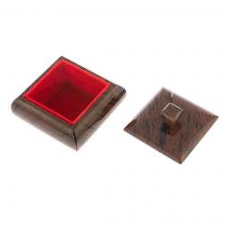 Шкатулка квадратная из коричневого обсидиана 9х9х7 см