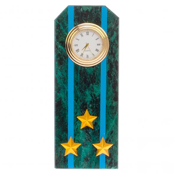 Часы &amp;quot;Погон полковник ВВС, ВКС, ВДВ&amp;quot; камень змеевик 125714