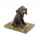 Статуэтка из бронзы &amp;quot;Спаниель&amp;quot; змеевик 126544