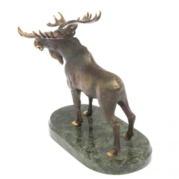 Статуэтка &amp;quot;Сохатый великан&amp;quot; из бронзы и змеевика 126924