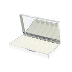 Таблетница на 7 отделений камень актиновит серебристая