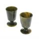Набор рюмок на ножке 2 шт из нефрита 5х5х7,5 см 129316