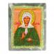 Икона настольная &amp;quot;Святая Матрона&amp;quot; камень змеевик 9х7,2х3 см 121447