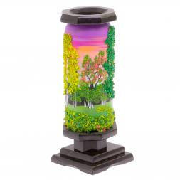 Ваза из камня "Летний пейзаж" 8,5х8,5х21,5 см