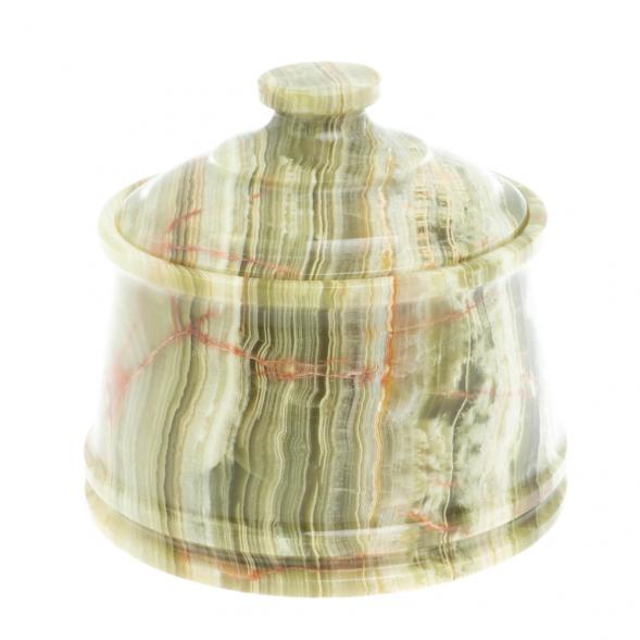 Сахарница из оникса 12,5х12,5х11 см (5,5х6) 128260