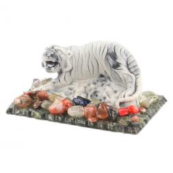 Сувенир фигурка &amp;quot;Амурский тигр малый&amp;quot; из мрамолита