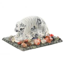 Сувенир фигурка &amp;quot;Амурский тигр малый&amp;quot; из мрамолита