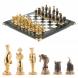 Подарочные шахматы &amp;quot;Деревенские&amp;quot; бронзовые, доска каменная 40х40 см 120035