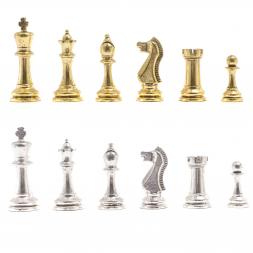 Шахматы турнирные &amp;quot;Стаунтон&amp;quot; доска 40х40 см мрамор змеевик