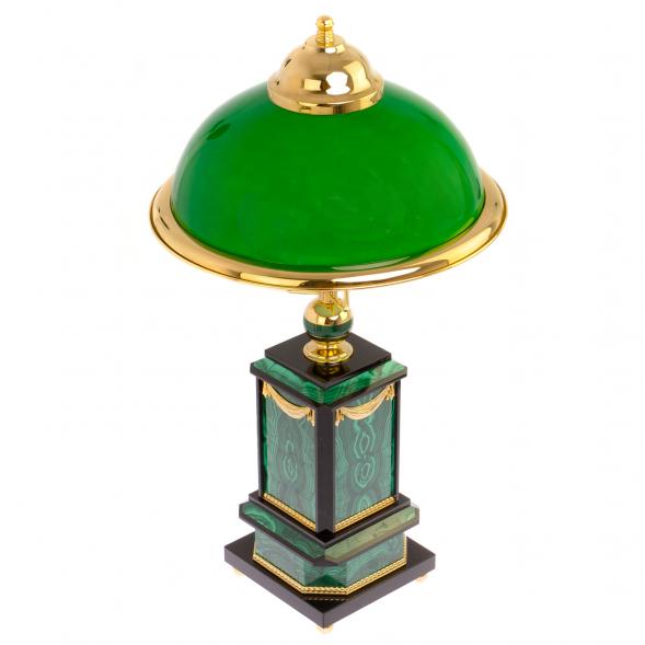 Настольная лампа камень малахит 116478