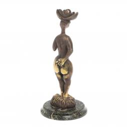 Статуэтка из бронзы и змеевика &amp;quot;Банщица&amp;quot;