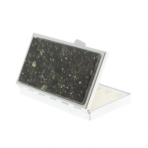 Таблетница на 7 отделений мусковит серебристая 127233