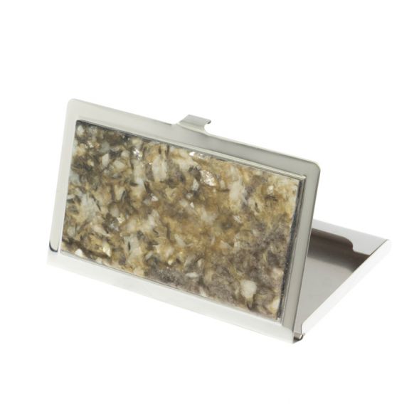 Карманная визитница из камня жельбертит 127793