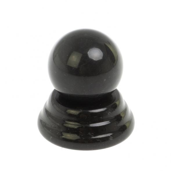 Шар 4 см на подставке из черного змеевика 5х5 см 127634