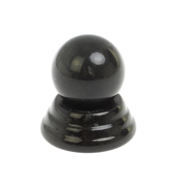 Шар 4 см на подставке из черного змеевика 5х5 см 127634