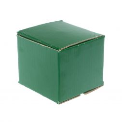 Шкатулка круглая "Желуди" из мрамора и змеевика 10,5х10,5х7,5 см