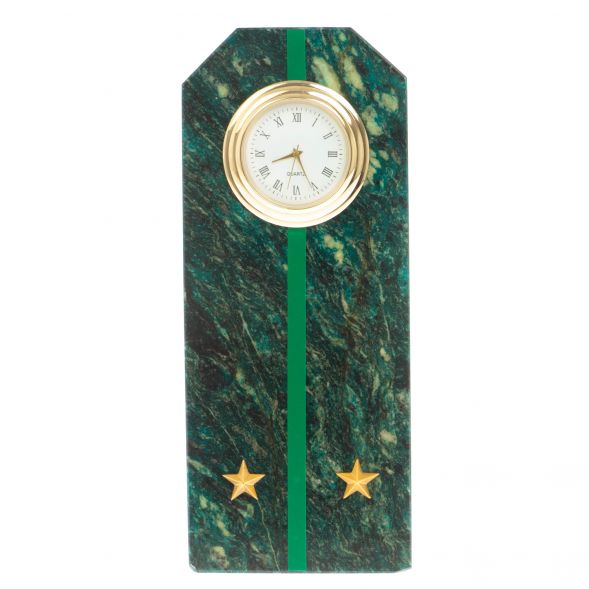 Часы-погон &amp;quot;Лейтенант прокуратуры РФ&amp;quot; камень змеевик 129162