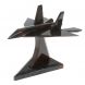 Сувенир &amp;quot;Самолет СУ - 57&amp;quot; из коричнево-серого обсидиана 128715