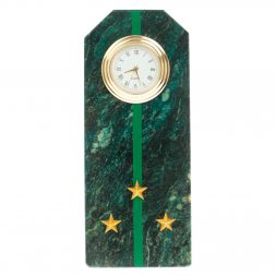 Часы-погон "Старший лейтенант прокуратуры РФ" камень змеевик