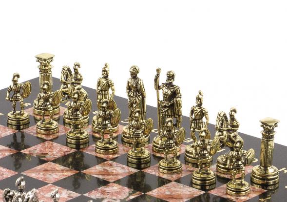 Шахматы &amp;quot;Римские воины&amp;quot; 28х28 см из лемезита 120765