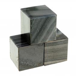 Кубик камень полосатый мрамор 22 мм