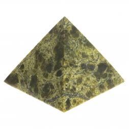 Пирамида 3,5х3,5х3,5 см камень змеевик