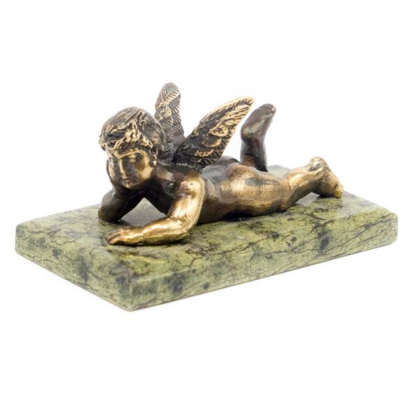 Статуэтка из бронзы и змеевика &amp;quot;Ангелок&amp;quot; 116190