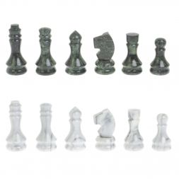 Шахматы &amp;quot;Турнирные&amp;quot; доска 41х41 см серый мрамор, змеевик