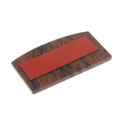 Икона в машину из коричневого обсидиана "Молитва водителя" 8,5х4,5 см