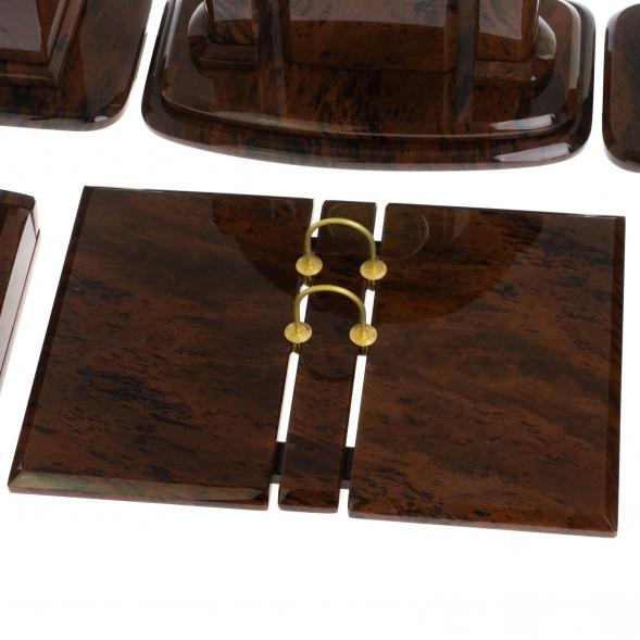 Письменный набор &amp;quot;Премиум&amp;quot; камень обсидиан 121966