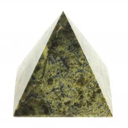 Пирамида 4х4х4 см камень змеевик