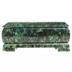 Шкатулка с иллюстрацией &amp;quot;Летний пейзаж&amp;quot; камень змеевик 17,5х9,5х7,5 см