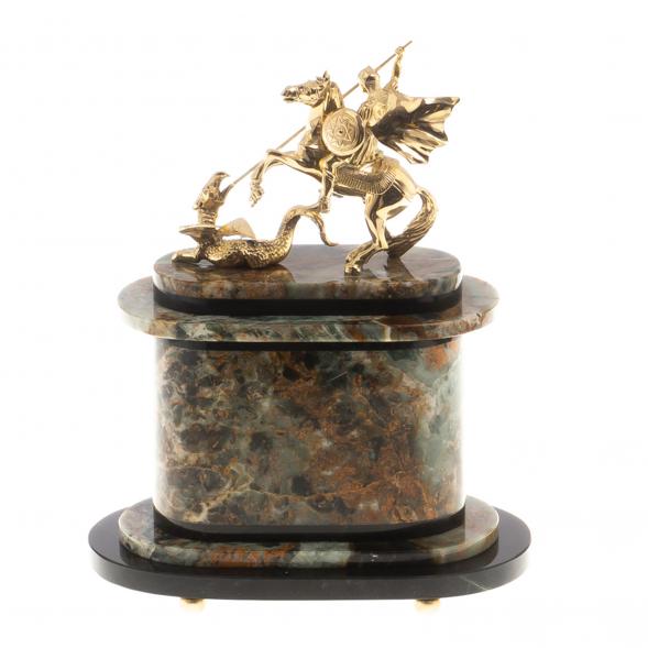 Часы &amp;quot;Георгий Победоносец&amp;quot; из офиокальцита 124591