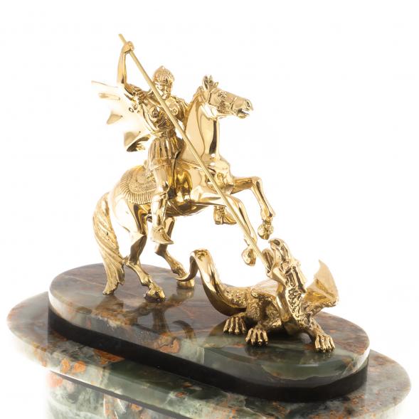 Часы &amp;quot;Георгий Победоносец&amp;quot; из офиокальцита 124591