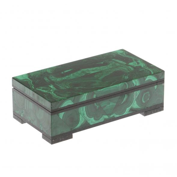 Шкатулка из малахита 12х6х4 см 124978