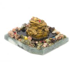 Сувенир &amp;quot;Лягушка на деньгах&amp;quot; на змеевике