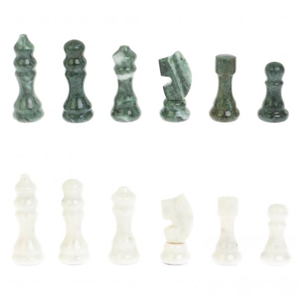 Шахматы &amp;quot;Турнирные&amp;quot; из мармора и змеевика 36х36 см 128179