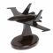Сувенир "Самолет СУ - 30 у" из коричнево-серого обсидиана
