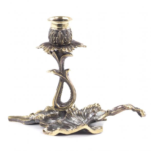 Подсвечник металлический из бронзы &amp;quot;Лоза&amp;quot; 121453
