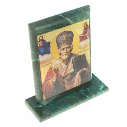 Икона "Святые" змеевик 15х5х15,5 см