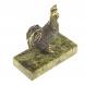 Статуэтка из бронзы на подставке из змеевика &amp;quot;Курочка&amp;quot; 116192