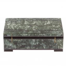 Шкатулка из камня серафинит 12х7,5х4 см