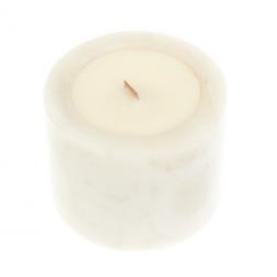 Свеча ароматическая из белого мрамора &amp;quot;Тыквенно-карамельный хруст&amp;quot;