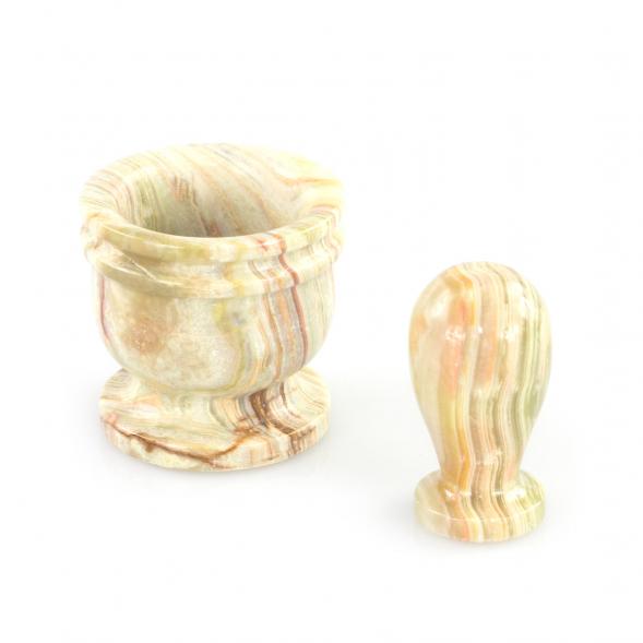 Ступка с пестиком камень оникс 6,2х8 см (2,5) 121701